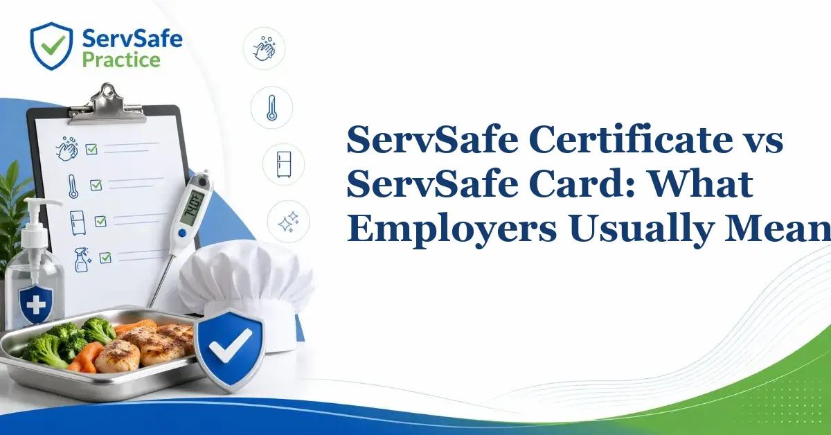 ServSafe Certificate vs ServSafe Card: What Employers Usually Mean