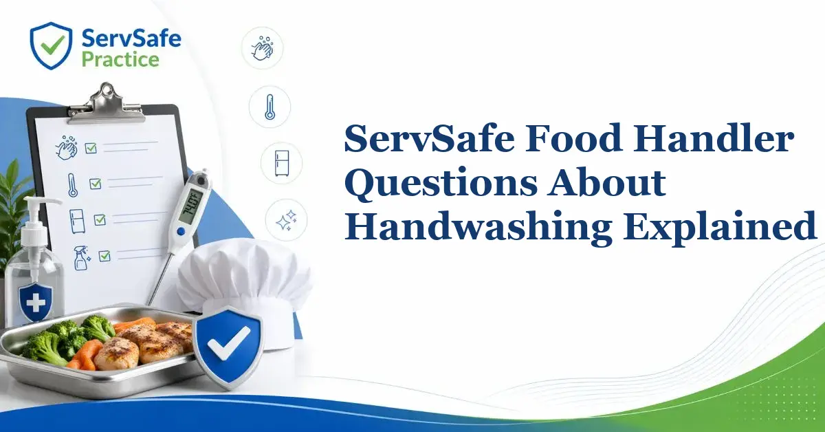 ServSafe Food Handler Questions About Handwashing Explained