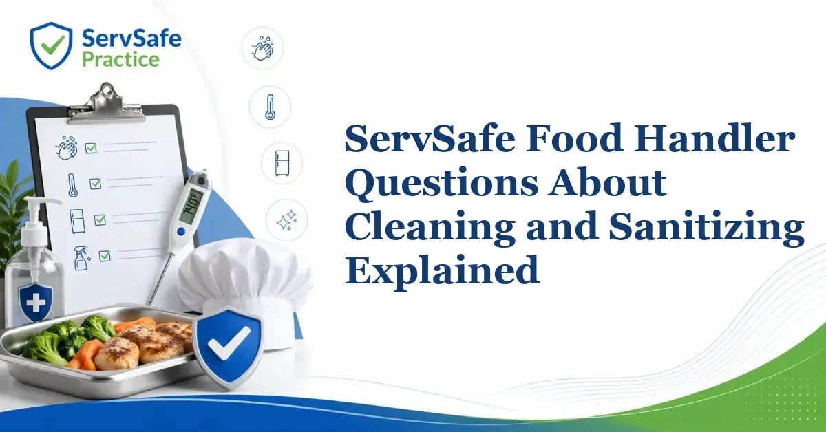 ServSafe Food Handler Questions About Cleaning and Sanitizing Explained