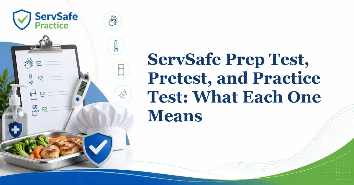 ServSafe Prep Test, Pretest, and Practice Test: What Each One Means
