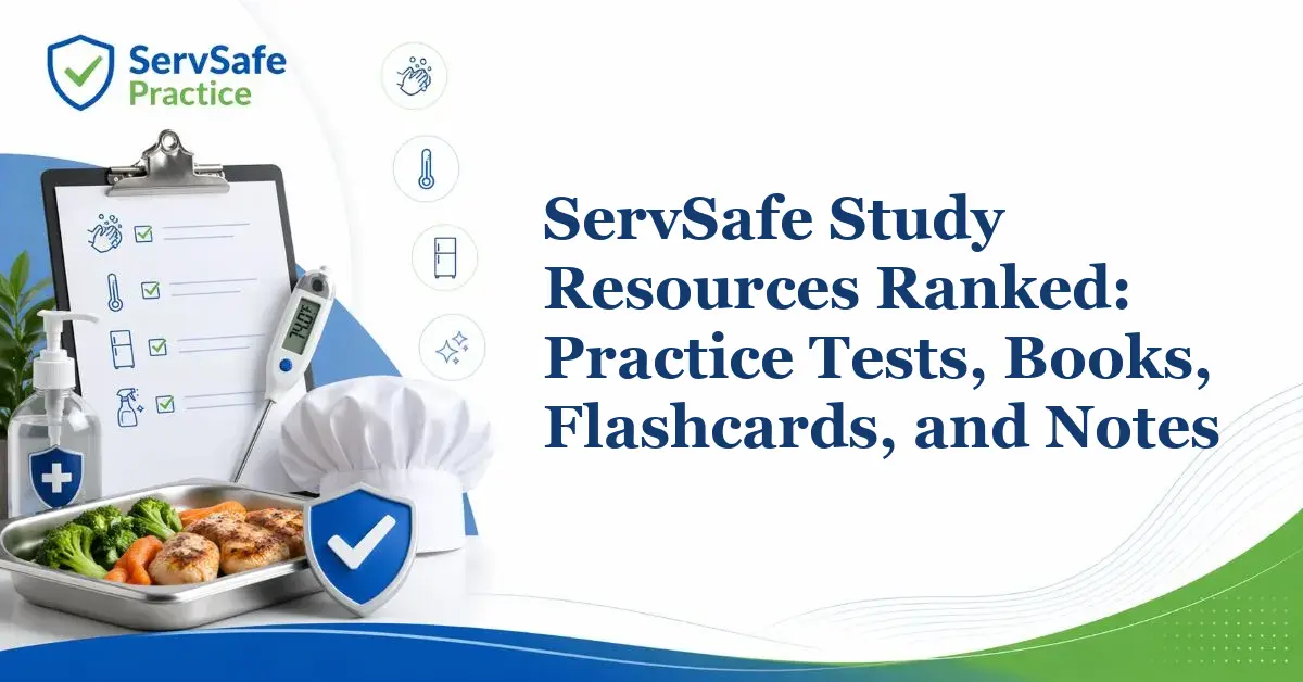 ServSafe Study Resources Ranked: Practice Tests, Books, Flashcards, and Notes