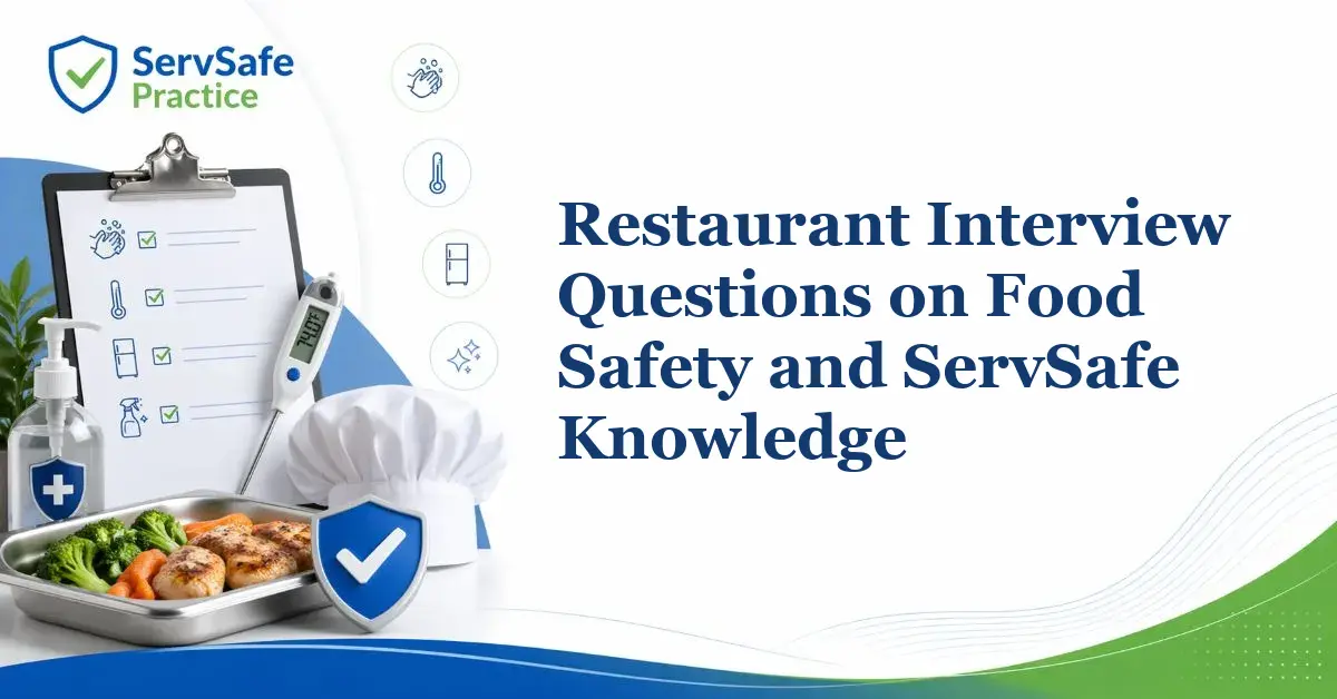 Restaurant Interview Questions on Food Safety and ServSafe Knowledge