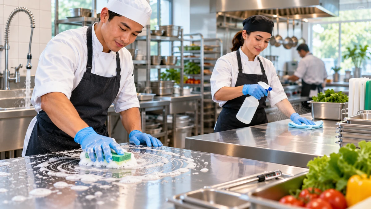Cleaning vs Sanitizing: What Food Workers Need to Know