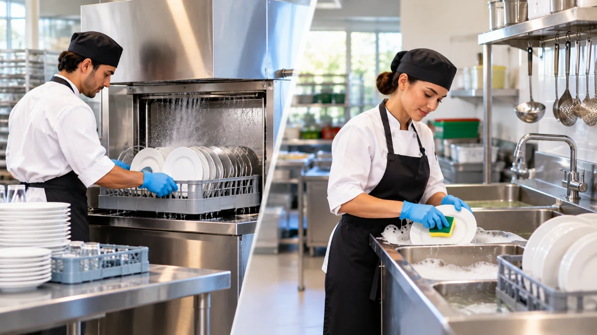 Dishwasher Sanitizing vs Manual Sanitizing: Which Method Meets Code?