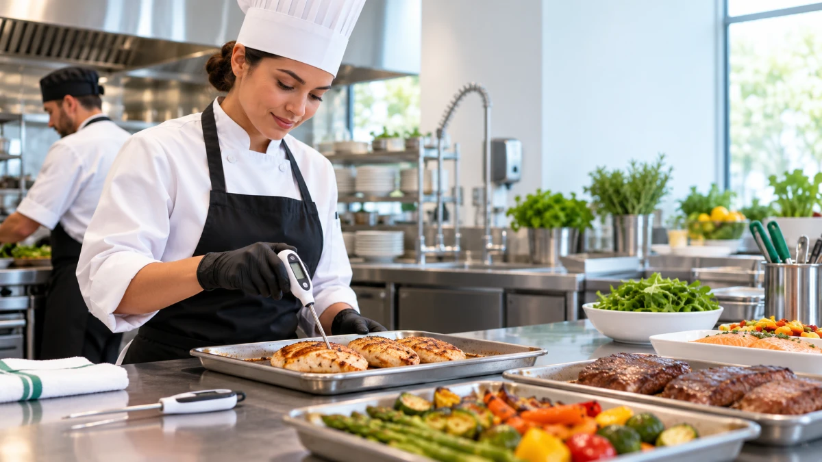Safe Minimum Internal Cooking Temperatures Chart for Food Service